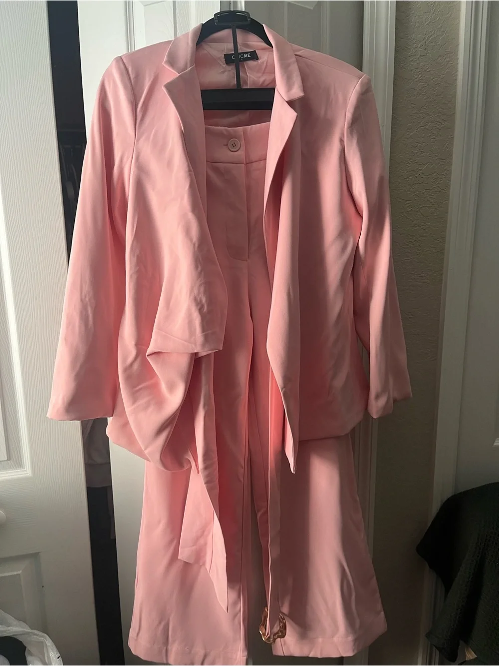 Chicme women’s baby pink blazer & pants suit set size Small - Picture 12 of 16